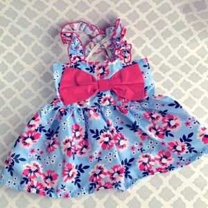 SM Blue pet sundress